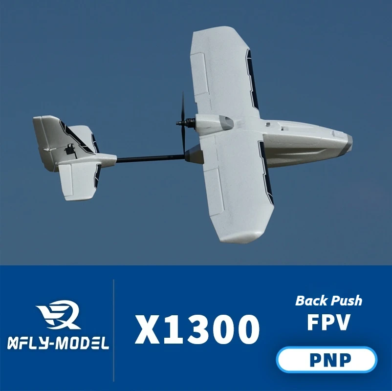Xfly X1300 Pusher Fpv Fixed Wing Carrier Aircraft Remote Control Foam Airplane For Aerial Photography Flying Hobby Enthusiasts