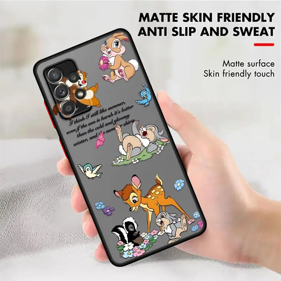 Samsung Galaxy A21s A24 A22 A25 A26 A73 A53 A54 A52 A56 A34 A35 A36 Samp Qiqi And Titi用マット仕上げスマホケース
