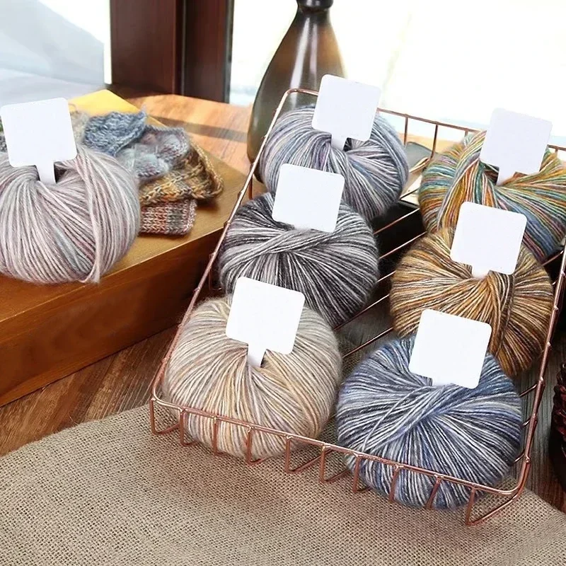 50G/Knäuel Farbe Baumwolle Wolle Häkelgarn Weiches umweltfreundliches Strickgarn DIY handgemachte Baby Schal Pullover Weben Strickgarn