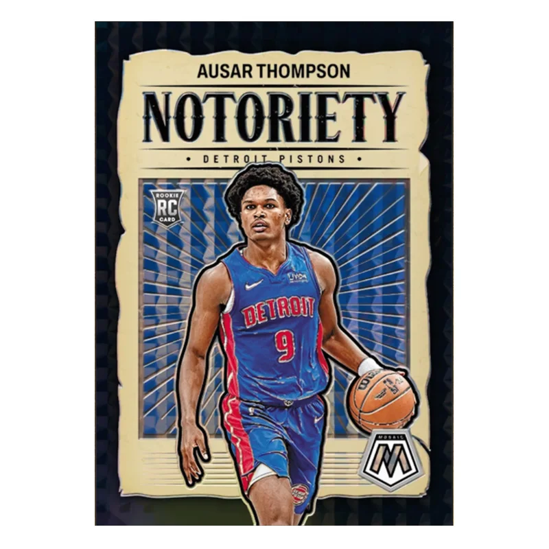 Panini 2024 Notoriety Mosaik Schwarz Diy NBA Basketball Star James Doncic Curry Wembanyama Ausar Thompson Sammelkarten Geschenk