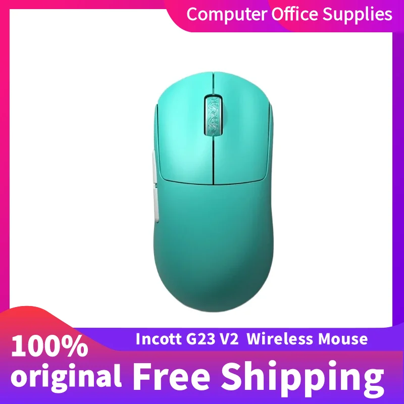 

Inkot G23 V2 Wireless Gaming Mouse, PAW3395 26K DPI Custom Hot Swap Mechanical Switch Ergonomic Design 1K Wired Gaming Mouse