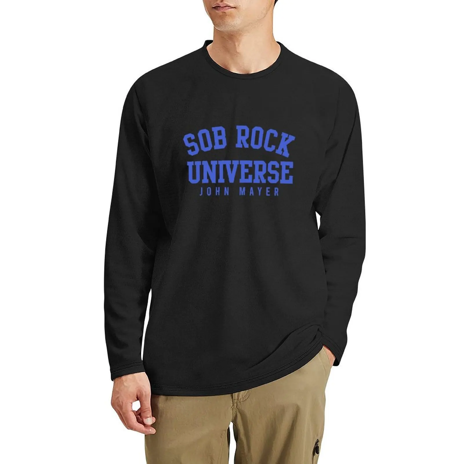 

SOB ROCK UNIVERSE Long T-Shirt black t shirt sports fan t-shirts tops mens plain t shirts