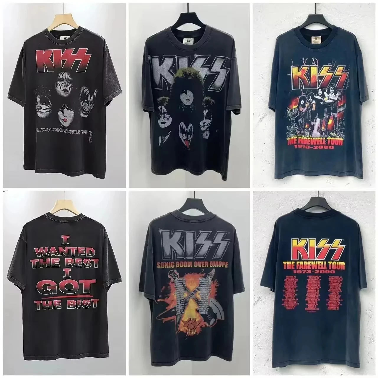 

Модная футболка Kiss Band 2025 года для мужчин и женщин, летняя футболка Kisss, топы, футболки, свободная одежда, музыкальные топы в стиле рок Camisetas Hombre