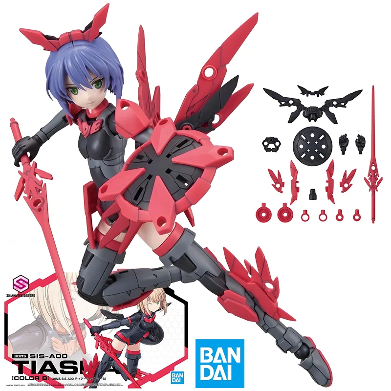 

BANDAI 30MS Tiasha Dahlia Wear Color B Original Assembly Model Kit Collectible Action Doll Anime Figure Model Toy Children