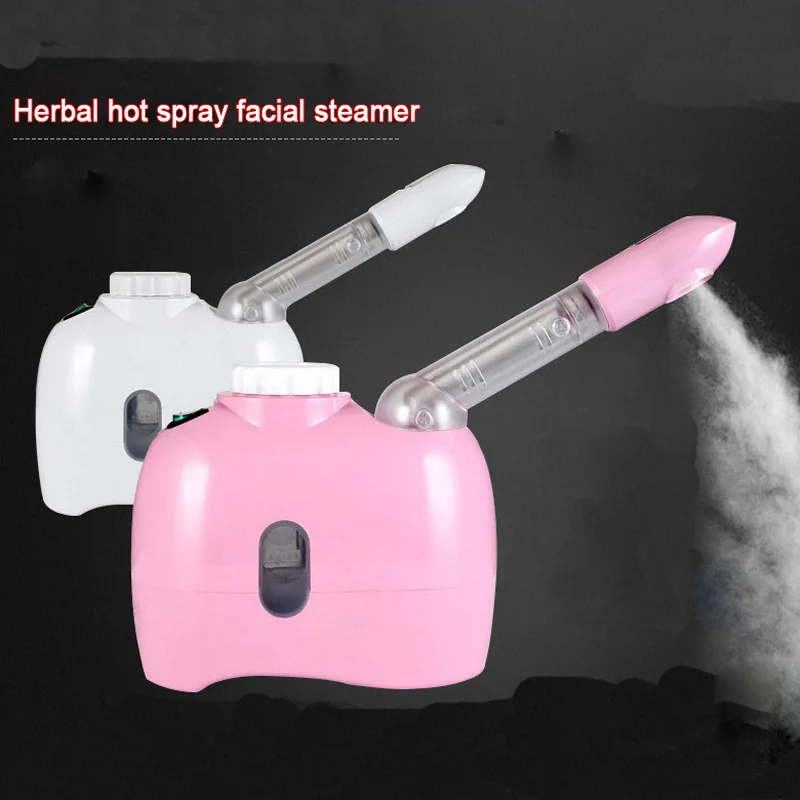 Hot Fog Mist Face Steamer Humidifier Atomizer Herbal Sprayer Skin Care Facial Pore Clean Moisturizing Aroma Steaming SPA Machine