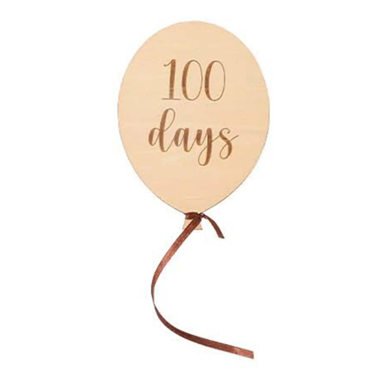 Baby Monthly Milestone Balloon Birthday Gift Baby Months Signs Wooden Milestone