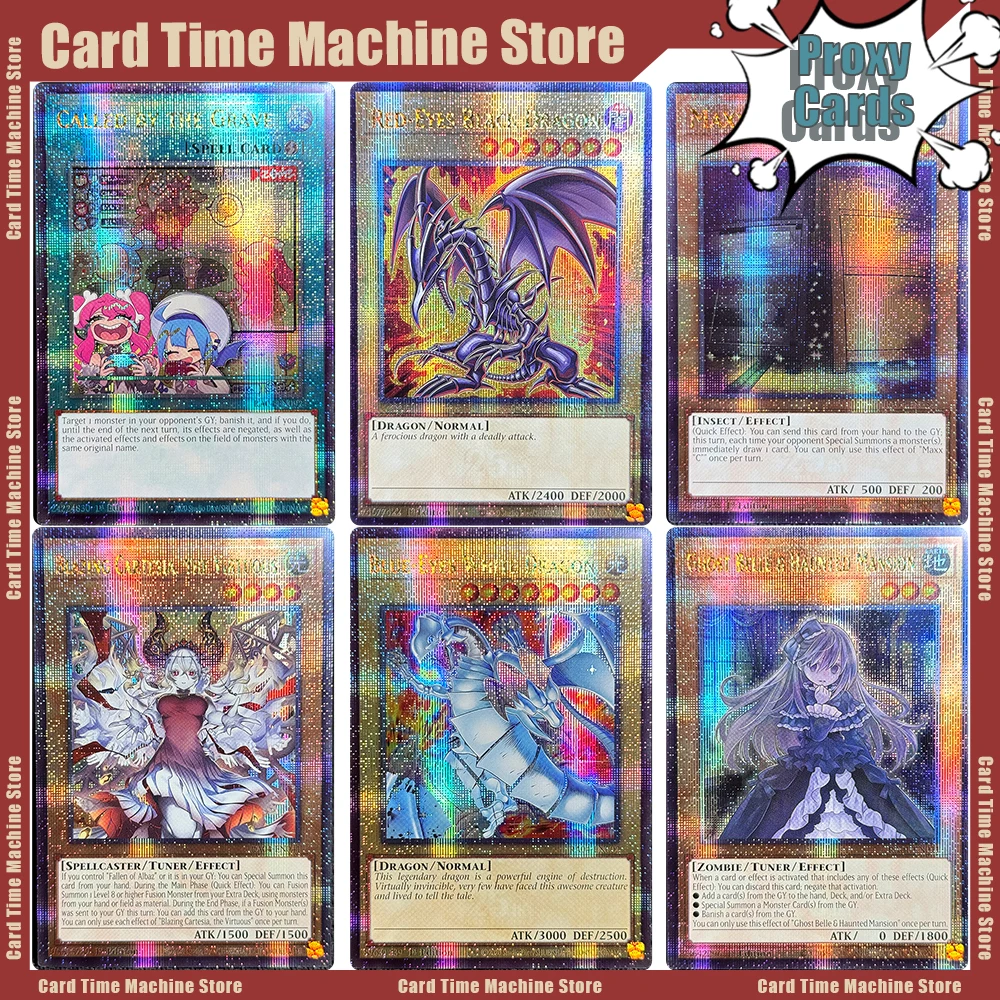 YuGiOh! Proxy Cards QCSCR 25Th Anniversary Rarity Collection Quarter Century Stampede Ash Blossom & Joyous Spring Effect Veiler