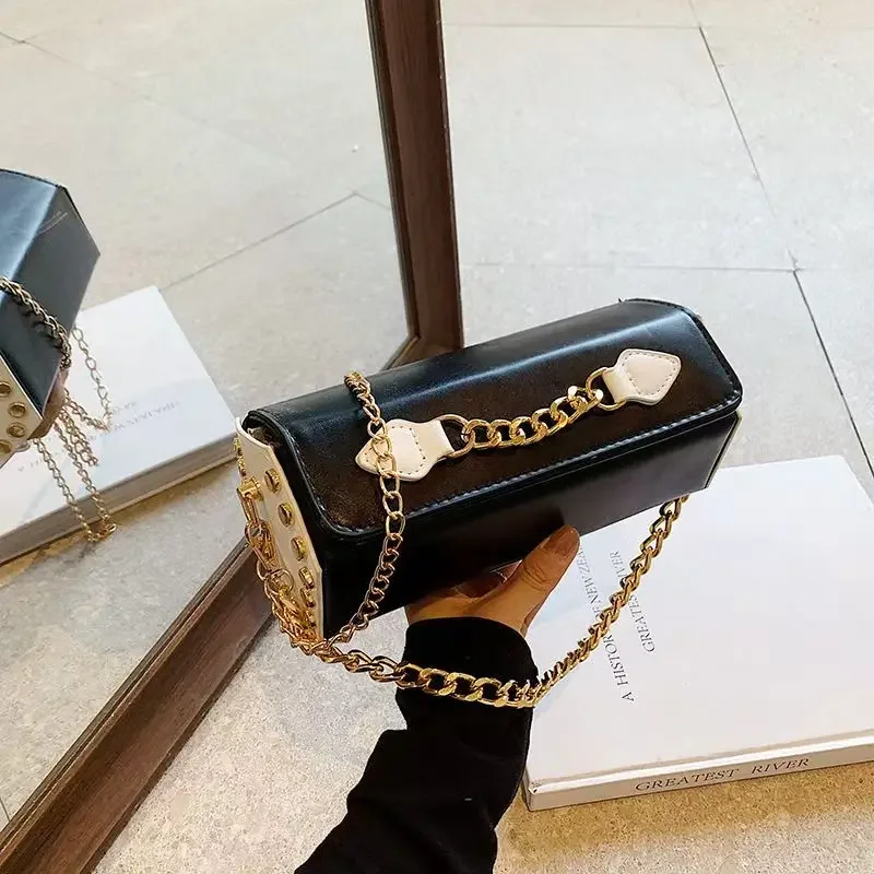 Women's Temperament Niche Bag 2024 New Fashion Light Luxury Chain Shoulder Bag Versatile Cross-Body Multi-Deformation Bag