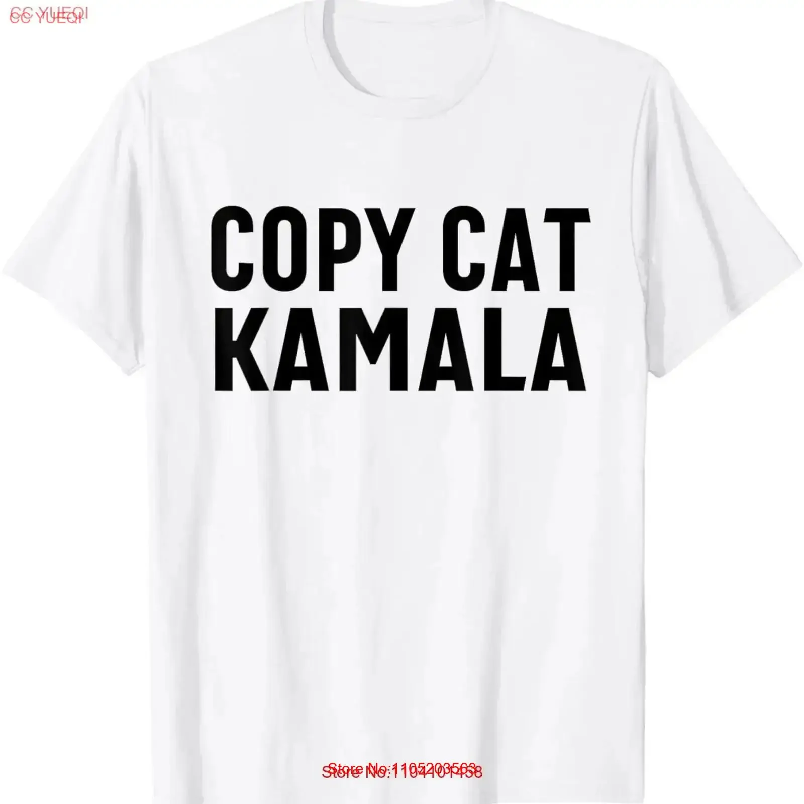 CopyCatKamala Copy Cat Kamala Funny T Shirt vintage Washed Stretched designer clothes Top For Everyday Wear Breathable Soft
