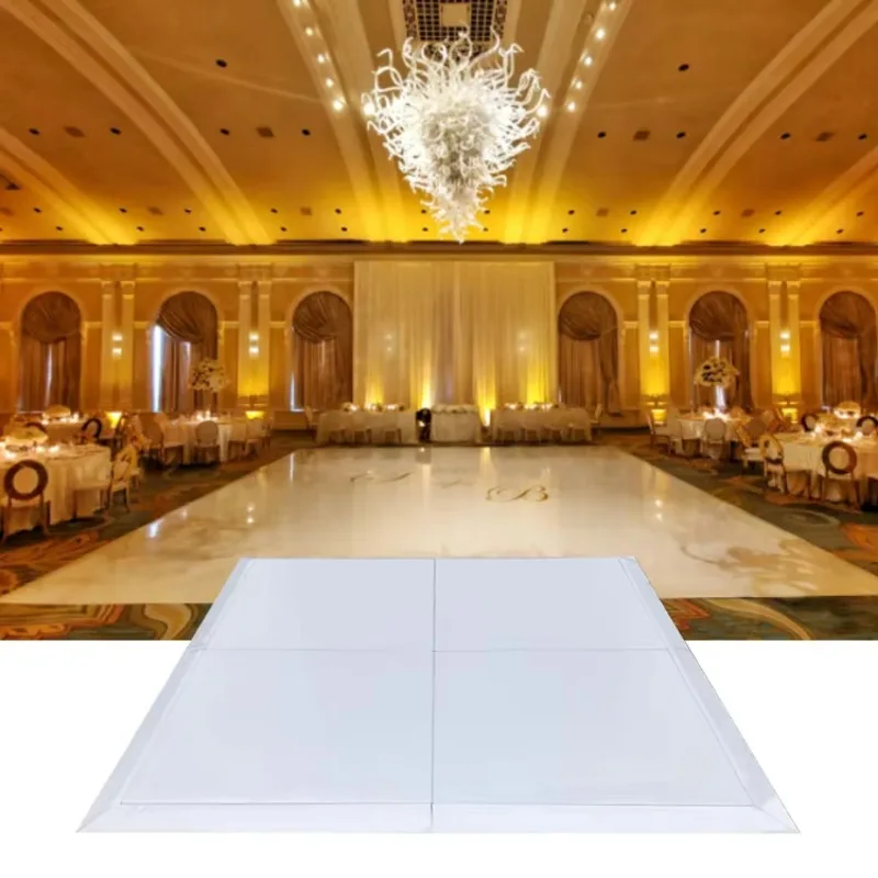 Waterproof panels for wedding parties, white and black dance floors