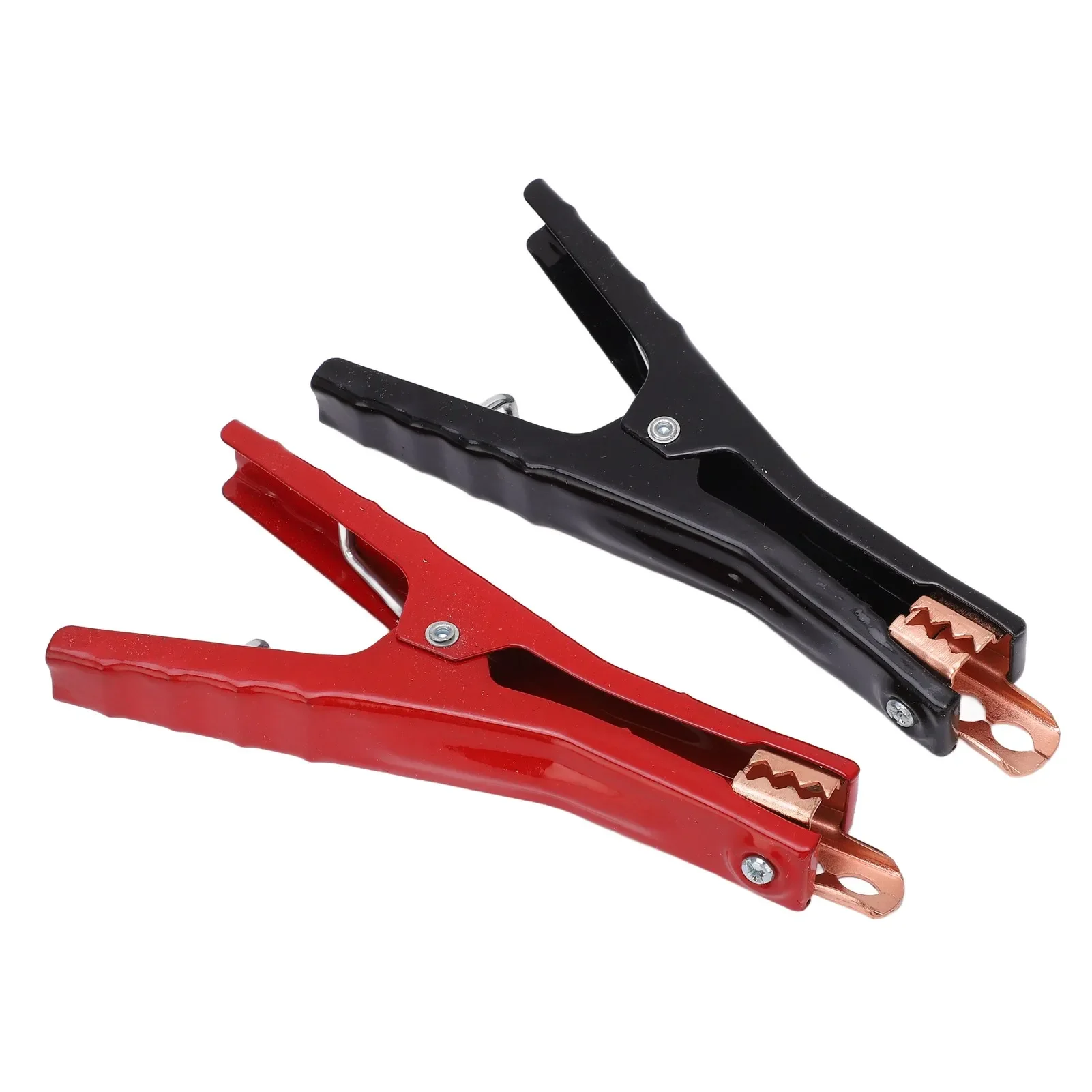 

【2PCS 400A】Aluminum Alloy Battery Test Clips - Black/Red Booster Cables Clamps, for Automotive Battery Charging & Jump Starting