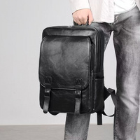 Latest fashion men's backpack, laptop compartment, business commuting, leisure work, college student daily bag