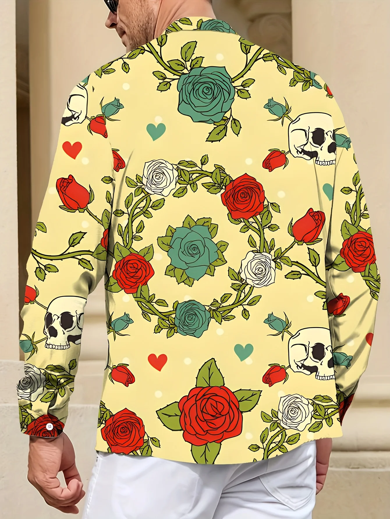 Men's spring and autumn casual long sleeve shirt handsome fashion and versatile new men's top2025
