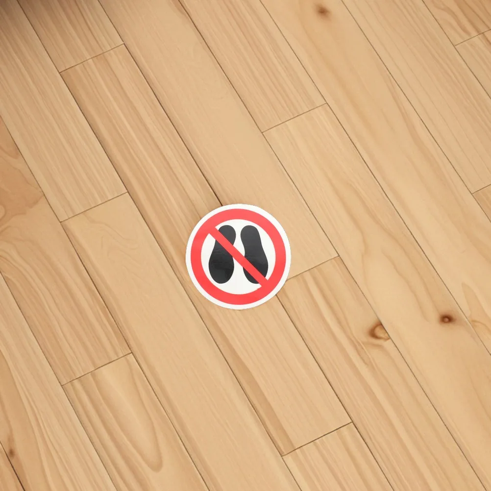 

4Pcs Do Not Step Vinyl Safety Stickers Warning Decals Floor Sign No Stepping on Surface Adhesive Peel Office Outdoor