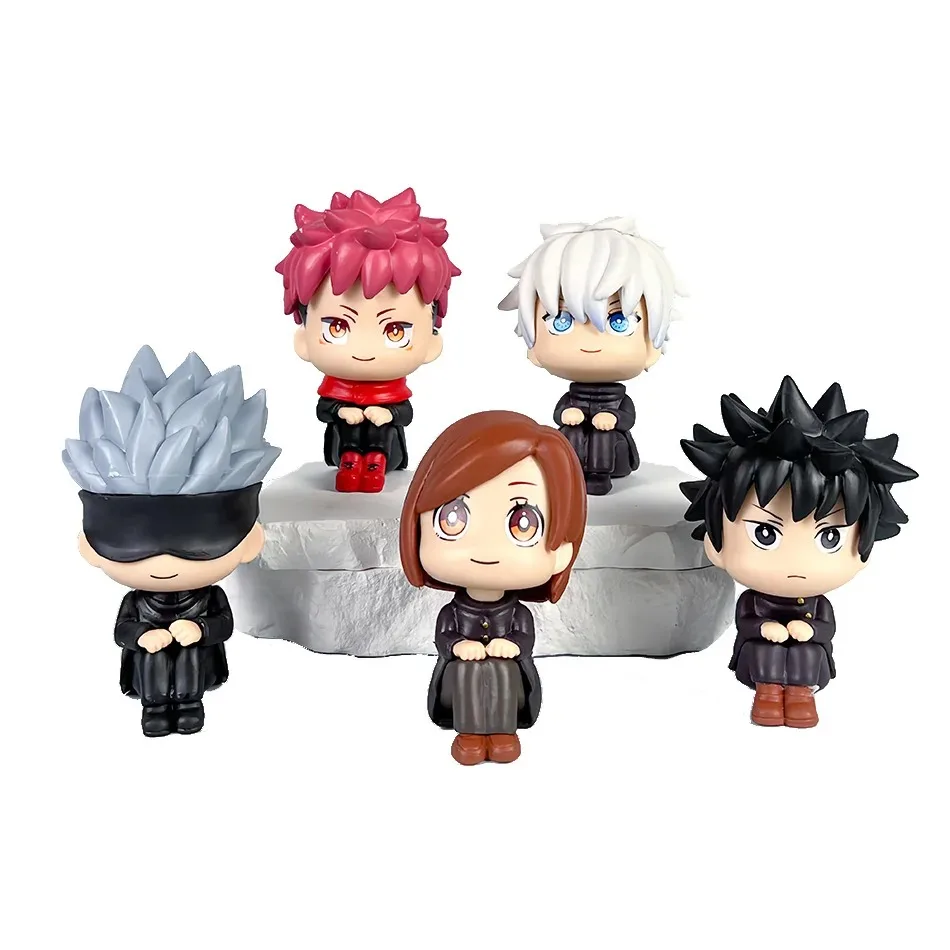 Anime Jujutsu Kaisen Figurine Satoru Gojo Geto Suguru Action Figures Collezione di modelli in PVC Giocattoli Ornamento da scrivania Regali