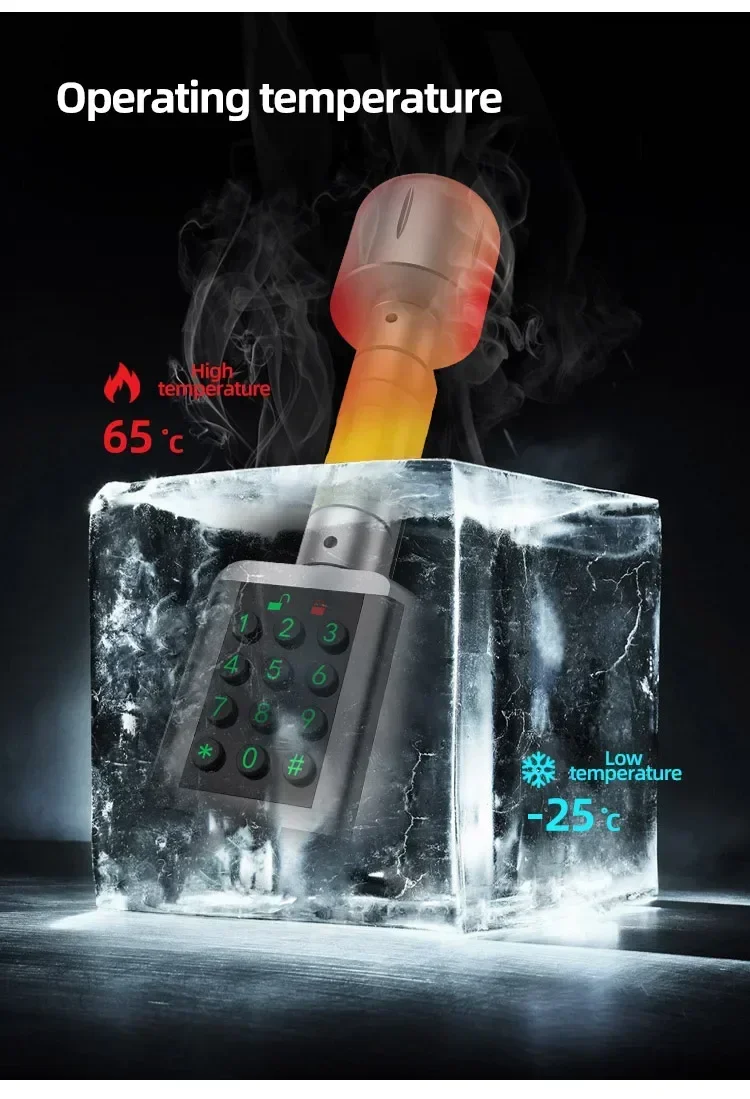 YyhcYyhcYyhcOEM Length Adjustable Keyless Digital Smart Lock Door European Tuya Ttlock App Fingerprint Smart Cylinder Door Lock