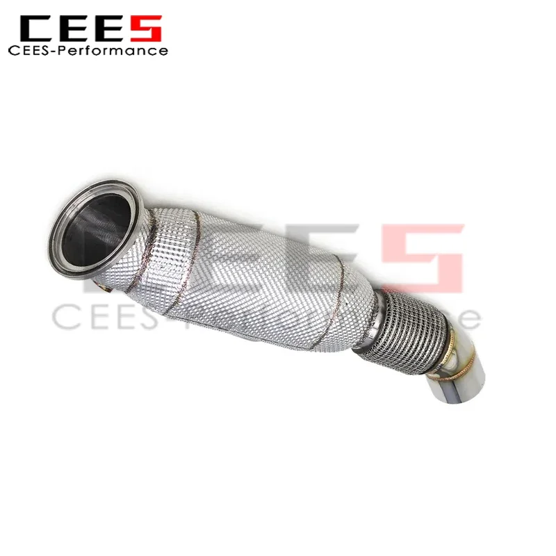 

cees with Catalyst Downpipe for BMW 540 540i 3.0T B58 (2018-2024) Engine Turbo Stainless Steel High Flow Exhaust System
