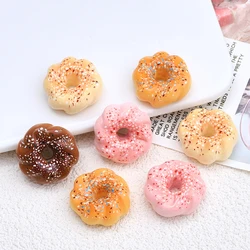 10PCS Shiny Wreath Bread Series Resin Flatback Cabochons For Hairpin Scrapbooking DIY Jewelry Craft Decoration Accessories