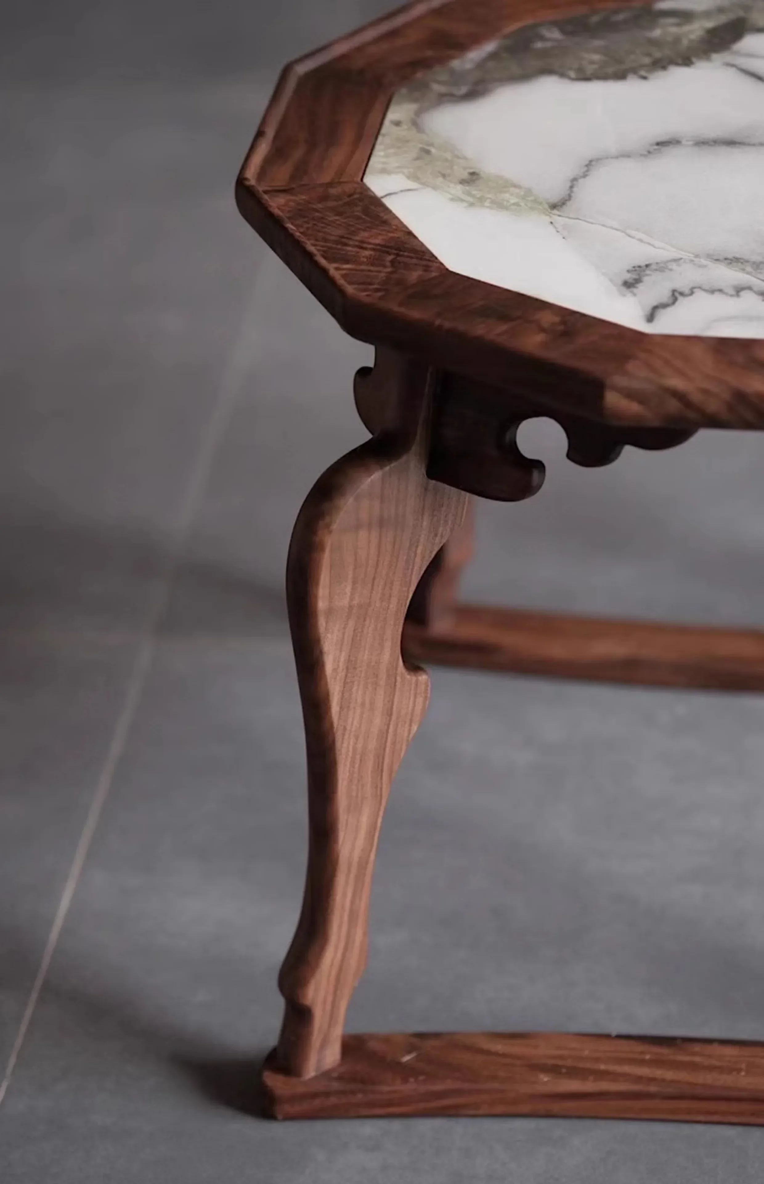 X0 Tatami in mogano nero nordamericano speciale, tavolino in stile, tavolo da tè con piatto di tigre