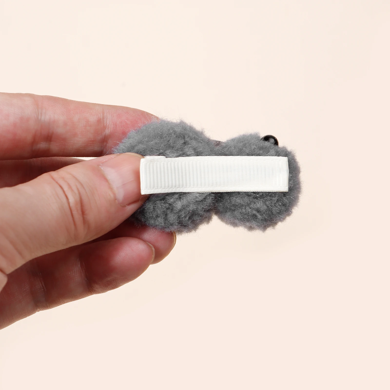 6 قطعة محاكاة القطيفة ثلاثية الأبعاد مشبك شعر الأرنب فتاة تأثيري لطيف أغطية الرأس للأطفال بدون شعر الانفجارات كليب إكسسوارات الشعر هدية