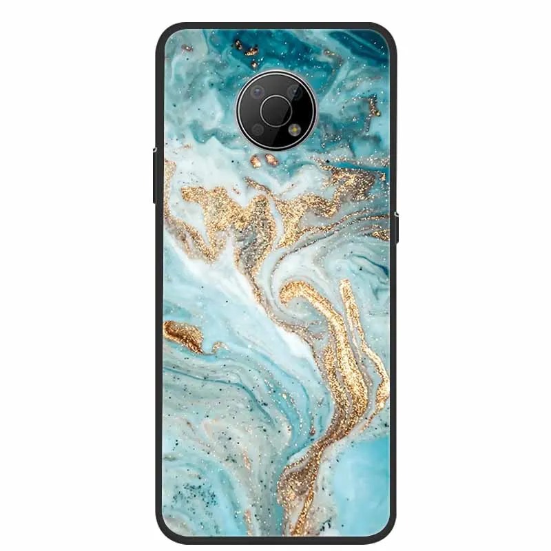 For Nokia G300 G400 G100 Case Marble Soft Silicone TPU Cover Phone Cases For Nokia C200 C100 Shockproof Colorful Painted Coque