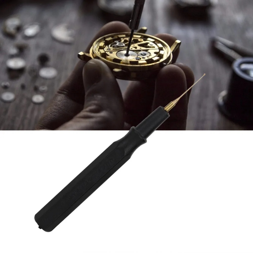 Precision Black Color Lubricant Oiler Plastic Material Oil Pin Pen Watch Repair Tool Clock Repair