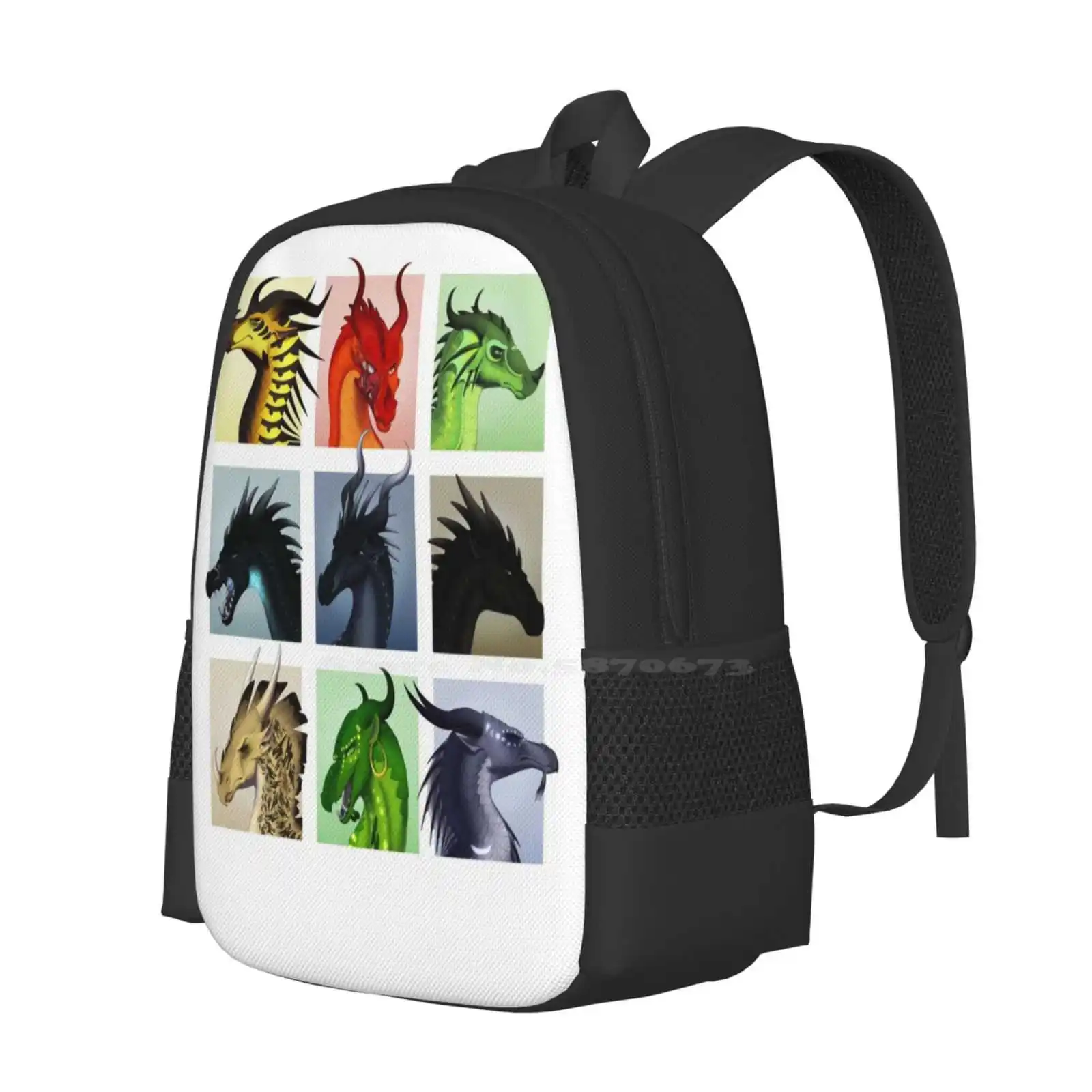 Wings Of Fire - Bad Guys Hot Sale Schoolbag Backpack Fashion Bags Wings Of Fire Wof Wingsoffire Dragon Hivewing Scarlet Skywing