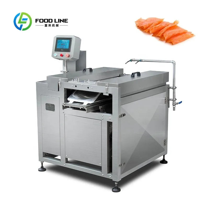Customized Extra Large Cutting groove Cold Smoked Salmon Sashimi Fish Fillet Slicer Slicing Machine User-Friendly Operation