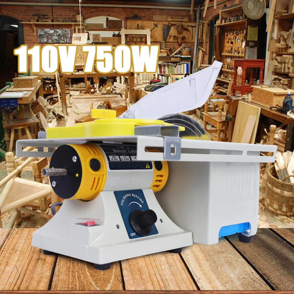 750W Precision Table Saw Mini Woodworking Electric Polisher Cutting Carving Machine Portable DIY