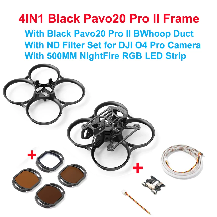 BETAFPV Pavo20 Pro Bürstenlosen BWhoop Rahmen VTX Halterung Für Pavo20 Pro O4 FPV Drohnen für DJI O4 Air Unit Pro Kameras – Detail 2