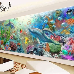 DIY Diamond Painting Underwater World 5D Full Diamond Landscape Wall Painting Cross Stitch Living Room Bedroom Home Decor