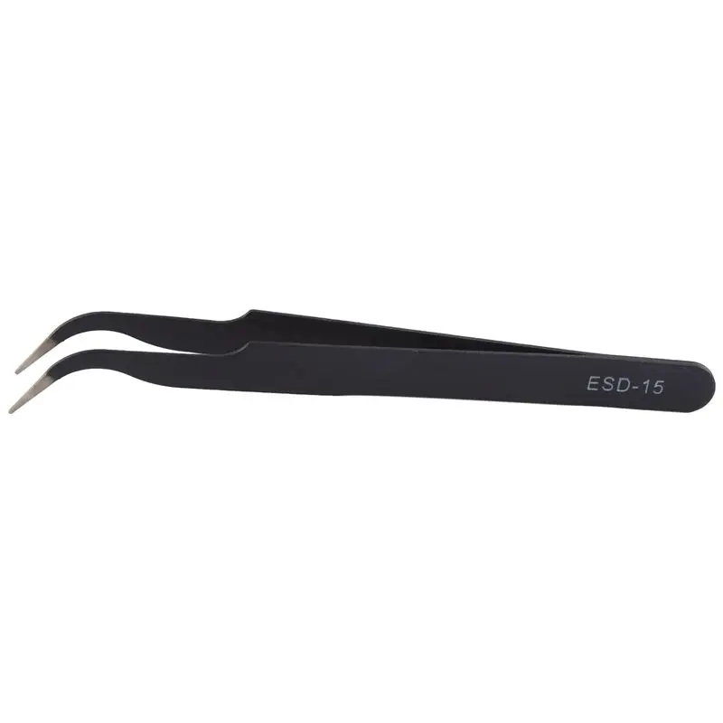 Curved Tweezers Jewelers Craft Hobby Beading Hand Tool-AA26