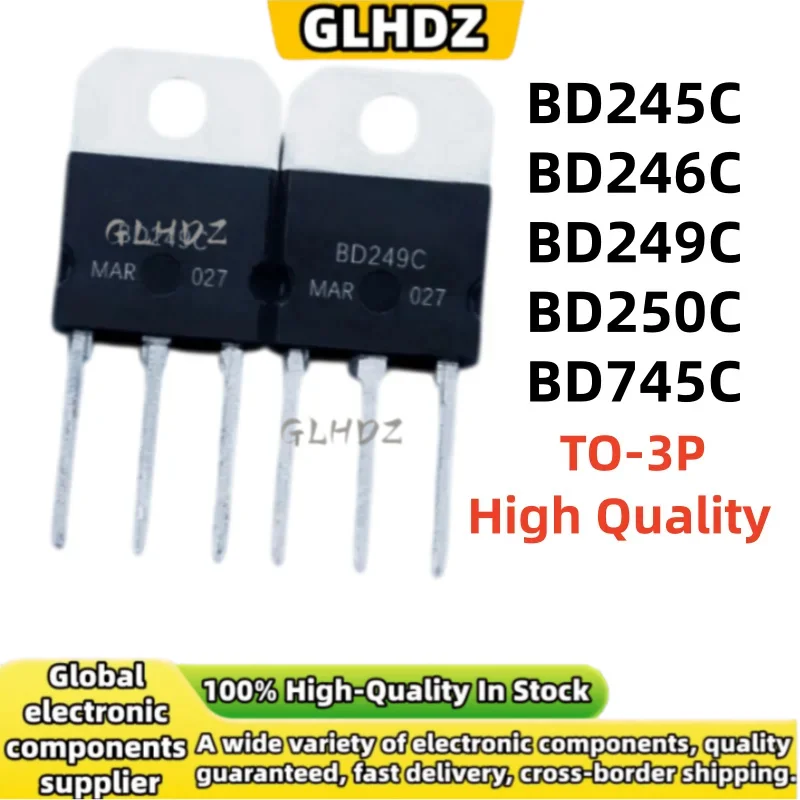 5Pieces/LOT BD245C BD246C BD249C BD250C BD745C TO-3P Best Quality in Stock