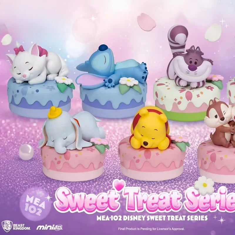 Genuine Mini Egg Attack Disney Sweet Treat Series Blind Box Detachable Storage Cake Base Anime Figure Chip 'n' Dale Mystery Box