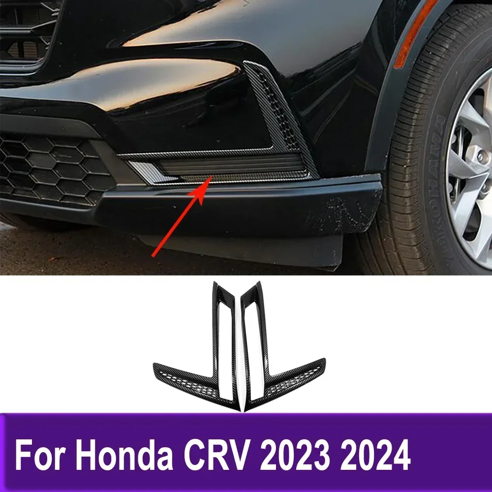

Car Accessories For Honda CRV CR-V 2023 2024 Front Fog Lights Lamp Head Foglight Trim Cover Sticker Decoration