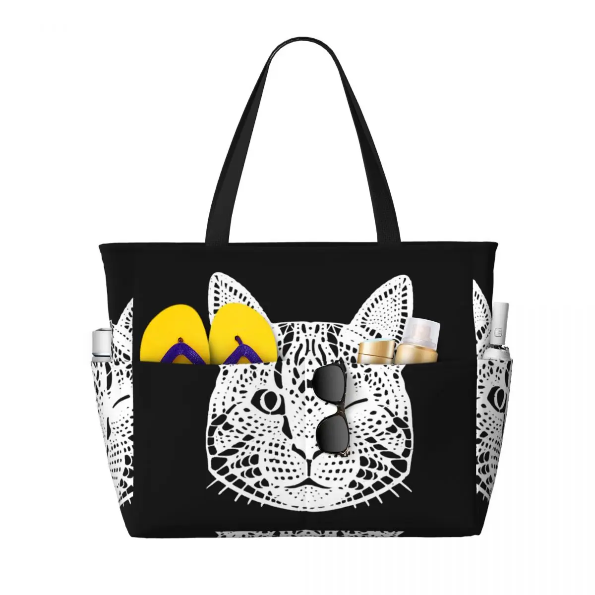 

Baby Lasagna Cat Пляжная большая сумка Спортивный тренажерный зал Йога Duffle Большая большая сумка Женская дорожная сумка Сумка для фитнеса