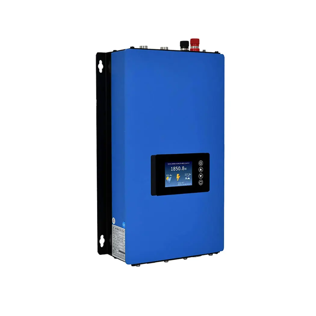 Y&H 2000W MPPT Netzgekoppelter Windkraft-Wechselrichter mit Reiner Sinuswelle, Begrenzer, Sensor, Lastabwurf, 230V für AC/DC 48V Windturbinengenerator (Optionales Wi-Fi-Modul)