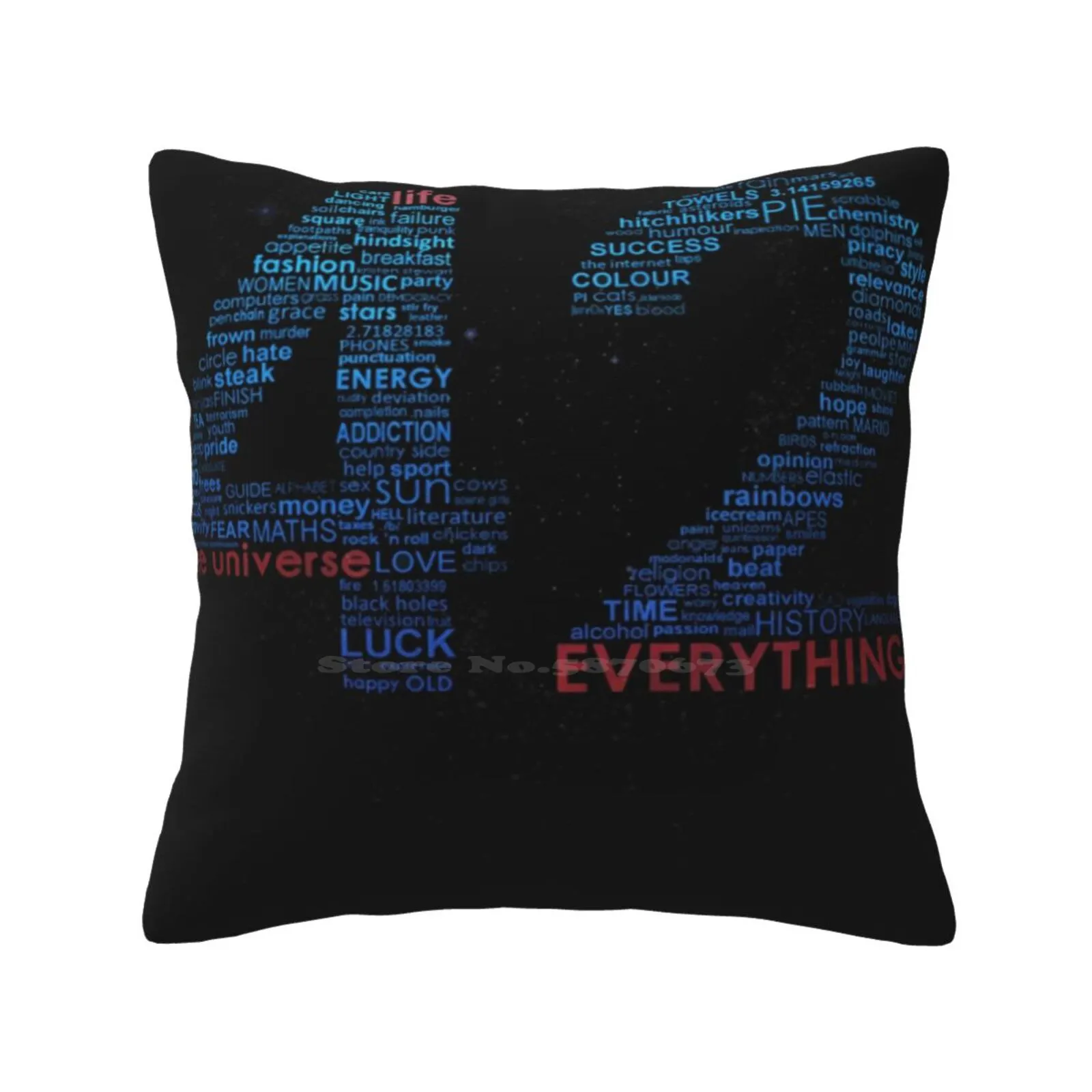 Life , The Universe , And Everything-Hitchhiker'S Guide To The Galaxy Pillows Case Bedroom Home Decoration Hitchhikers Guide To