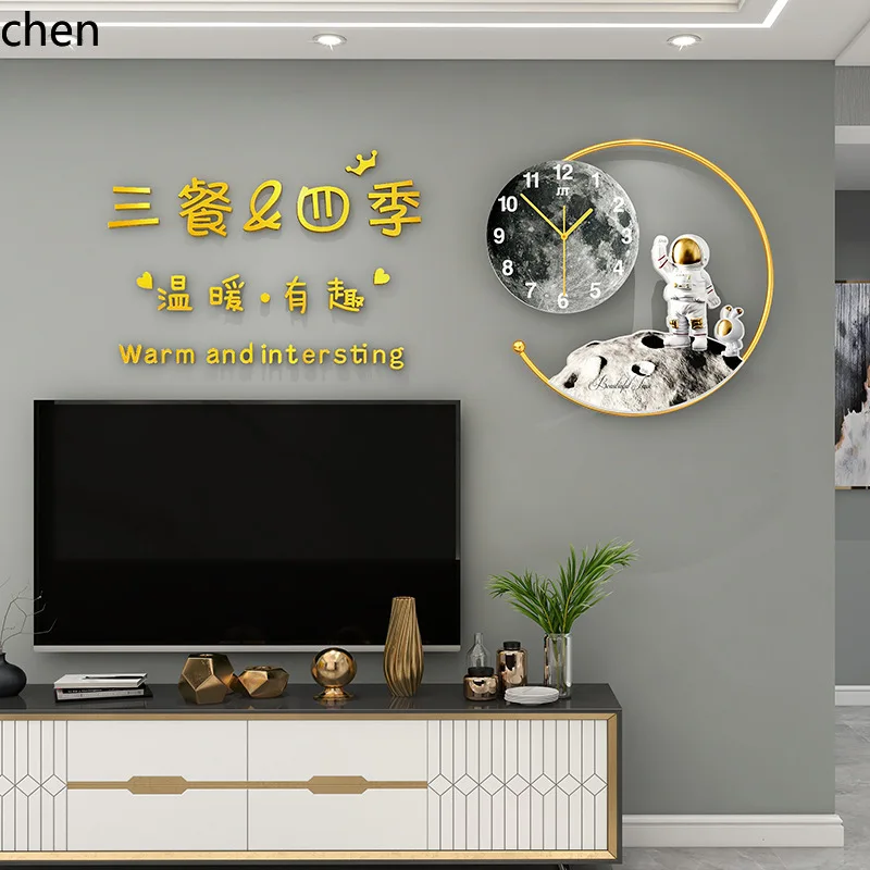 YFY Luxurious Clock for Living Room, High-End Modern Minimalist Wall   Silent Home Decorative  Wall , No Drilling Required