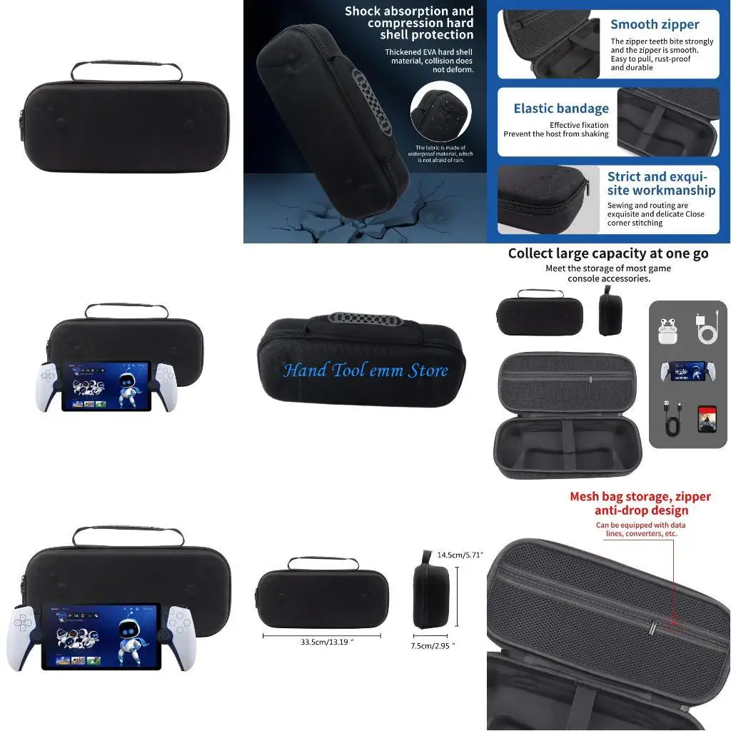 

H37F Host Handbag Waterproof Storage Case for PS Console Portable Storage Bag