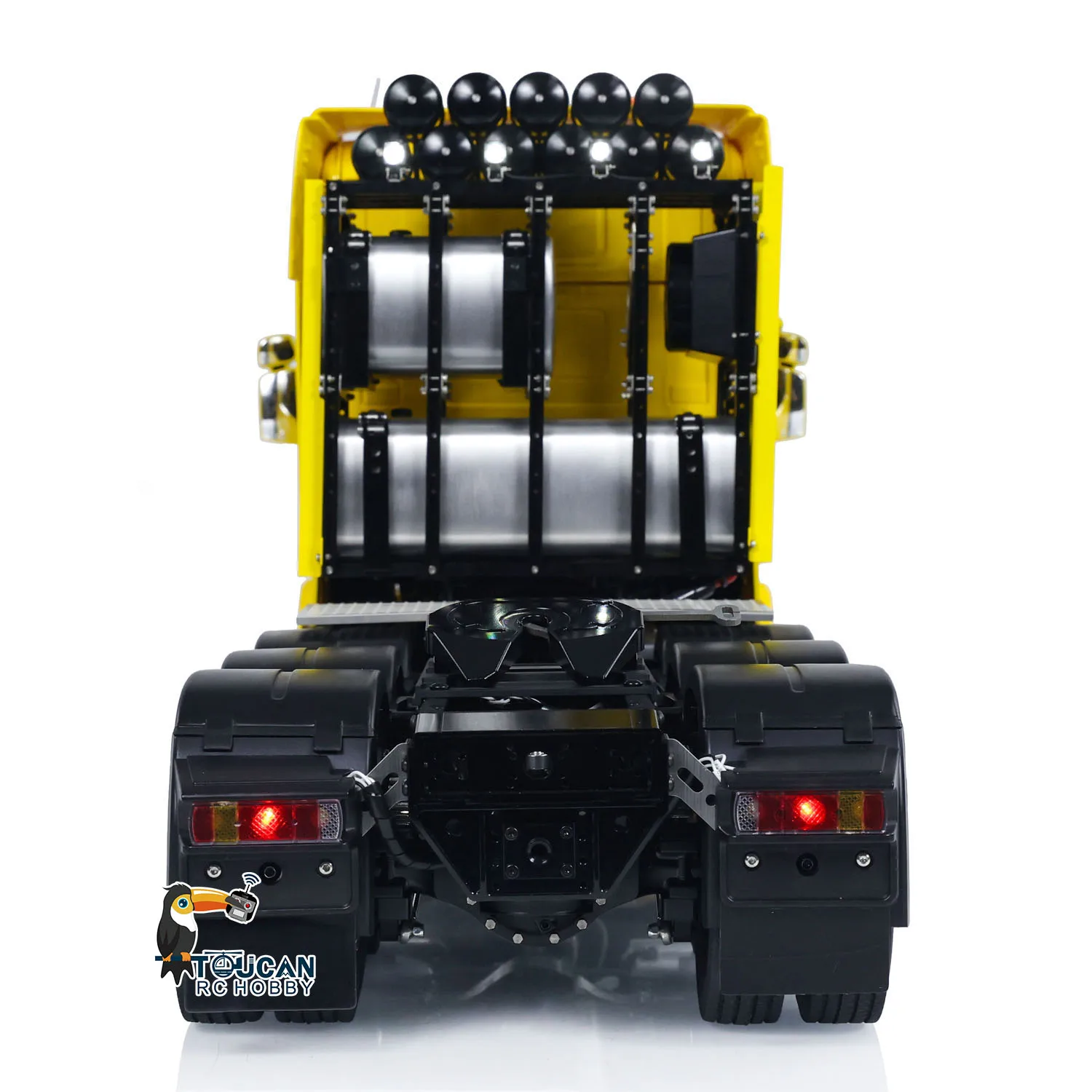

RTR LESU 1/14 RC Tractor Truck 8X8 Metal Chassis Radio Control Car Model with Light Sound Smoking Rotation Light Battery RC Toy