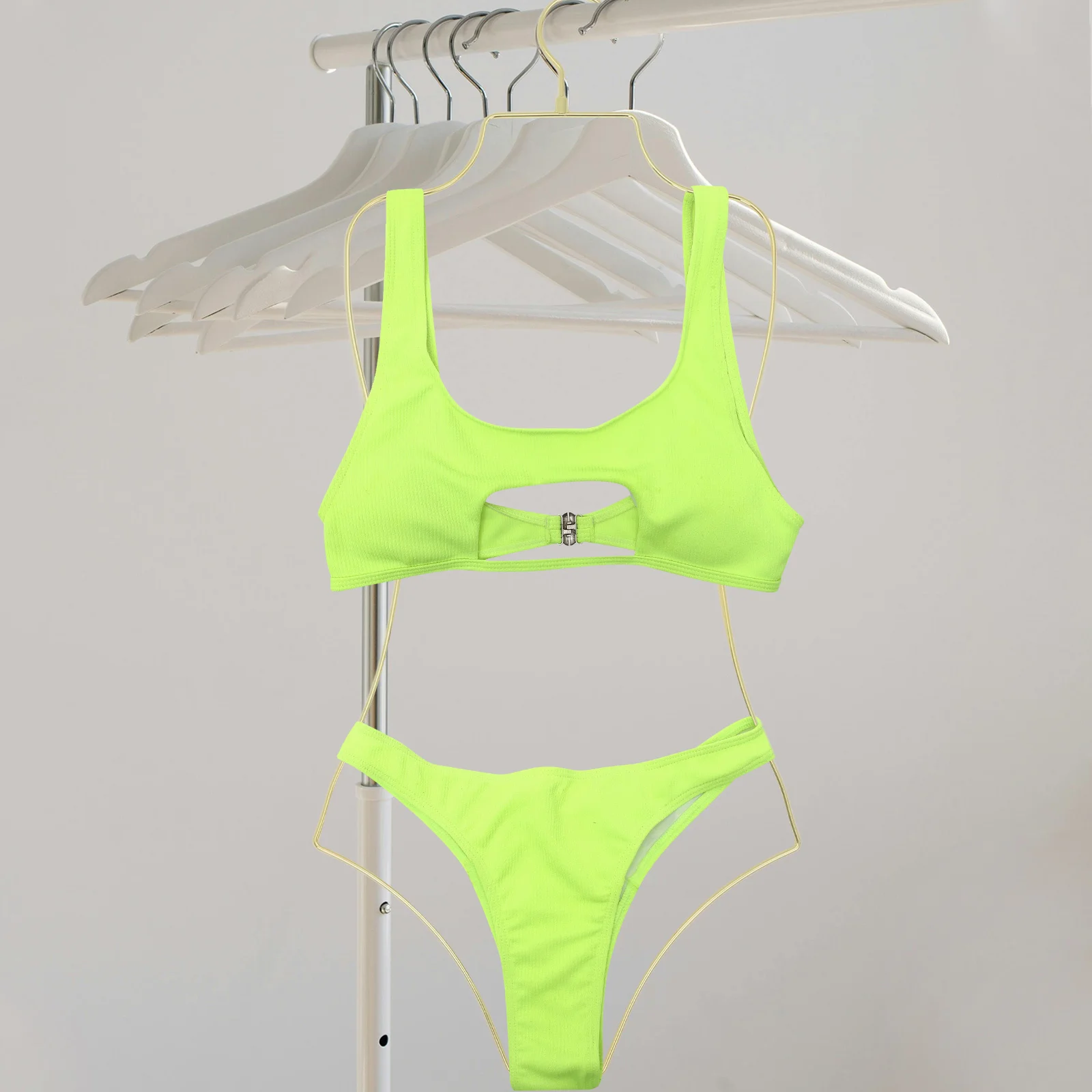 

2 Pcs Swimsuit Hanger Foldable Hangers Bathing Travel Bikinis Clothes Body Shape Drying Rack Organizer Various for Display