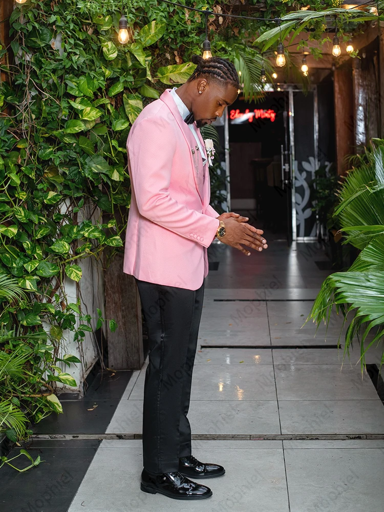 Jas Pengantin Pria Warna Pink, - Slim Fit Blazer Men ulasan dan harga