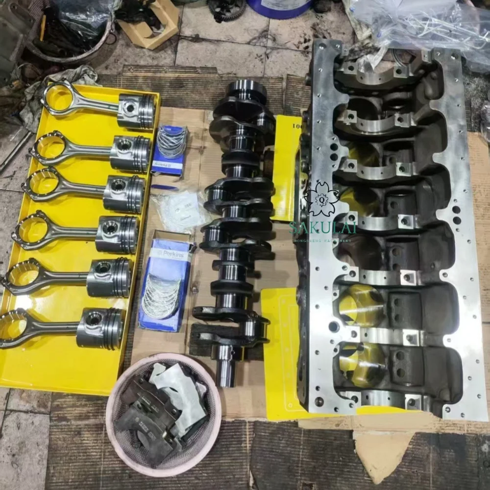 C7.1 Direct  Cylinder Block Assembly with Crankshaft Piston Ring for Accessories for Excavators Farm Motor Parts