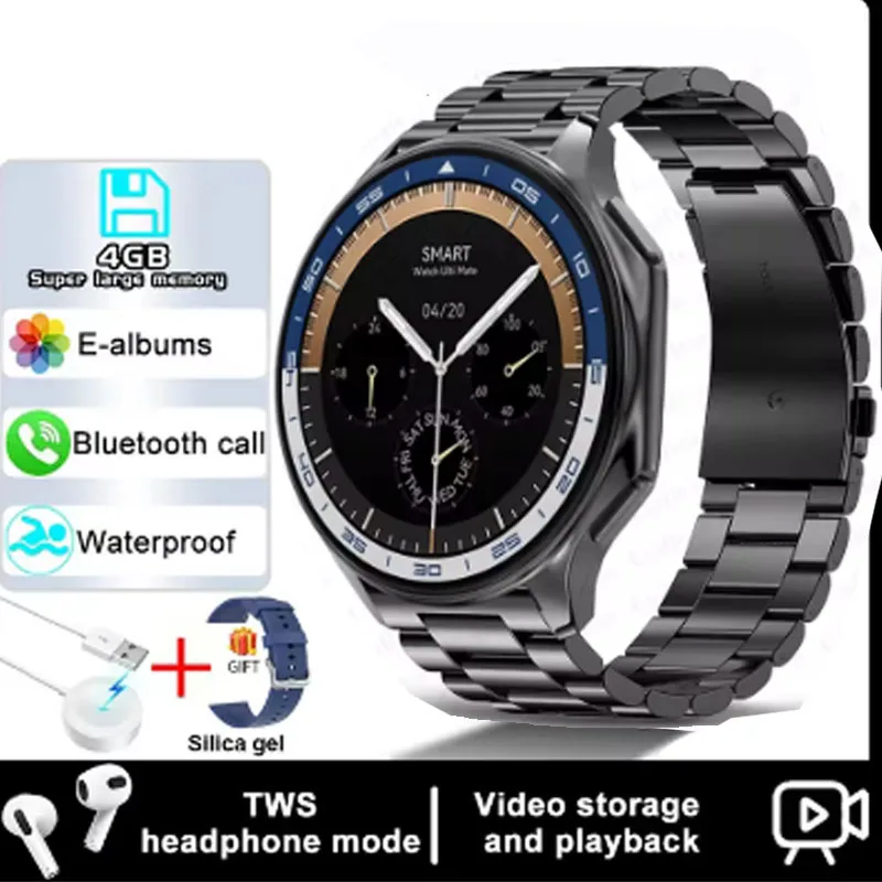 لشاومي ريدمي نوت 10 برو فيفو iQOO U5x ساعة ذكية نظام تحديد المواقع مسار البوصلة NFC الساعات 466*466 HD شاشة بلوتوث دعوة الرجال #6