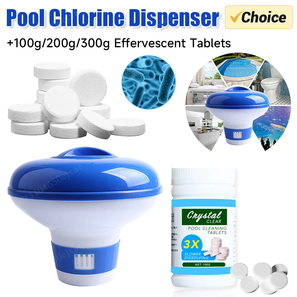 Piscina Flutuante Cloro Dispenser, desinfecção Aplicador Automático, Bomba, Spa Acessórios