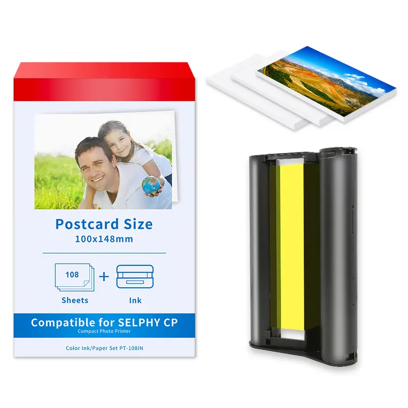 CP1500 Photo Paper For Canon Selphy CP1500 CP1300 CP1200 CP910 CP900 Photo Printer KP-108IN Ink 6 Inch - Image 7