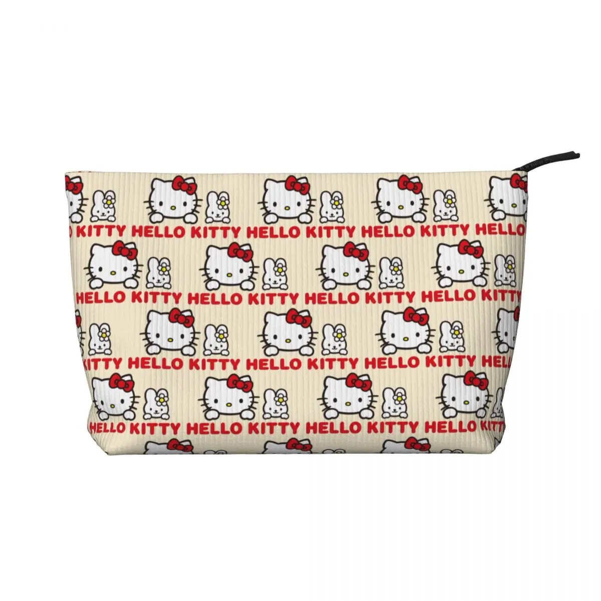 

Дорожная сумка для туалетных принадлежностей Hello Kitty с героями мультфильмов, вельветовый косметический органайзер Sanrio для макияжа для женщин, коробка для хранения красоты, Dopp Kit Box