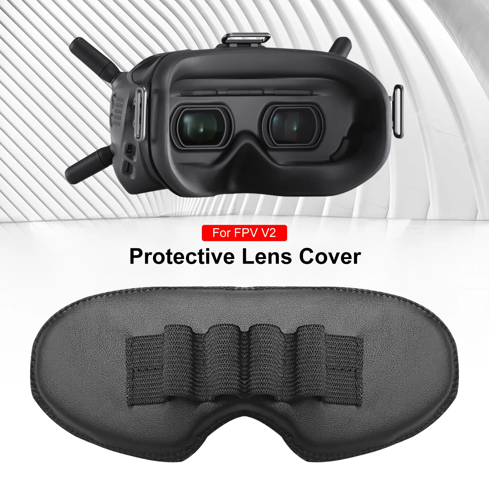 Suitable For DJIFPV V2 Drone Camera Lens Hood Anti-glare Gimbal Lens Cover Sunshade Dust-proof Protective Cover Accessories