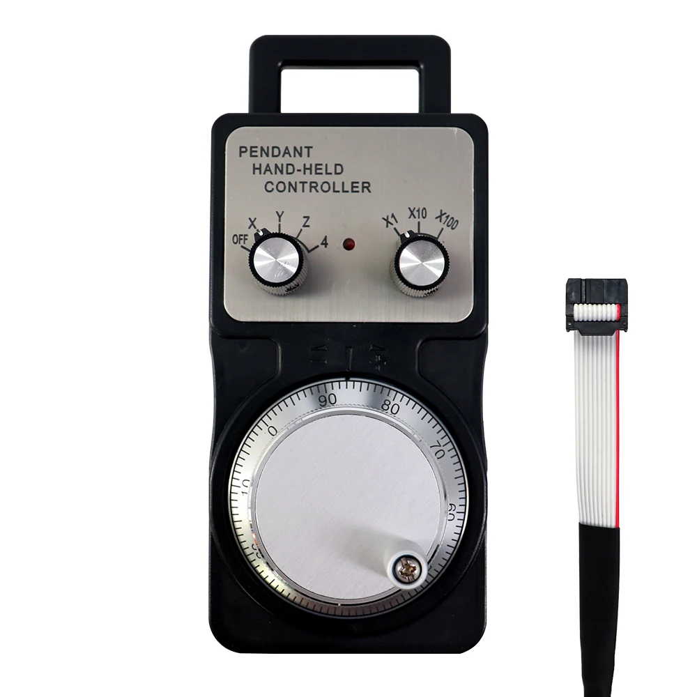 Generador de pulsos CNC, volante colgante MPG de 4 ejes, generador de pulsos Manual de 5V con tarjeta controladora MACH3 de 4 ejes con Cable USB